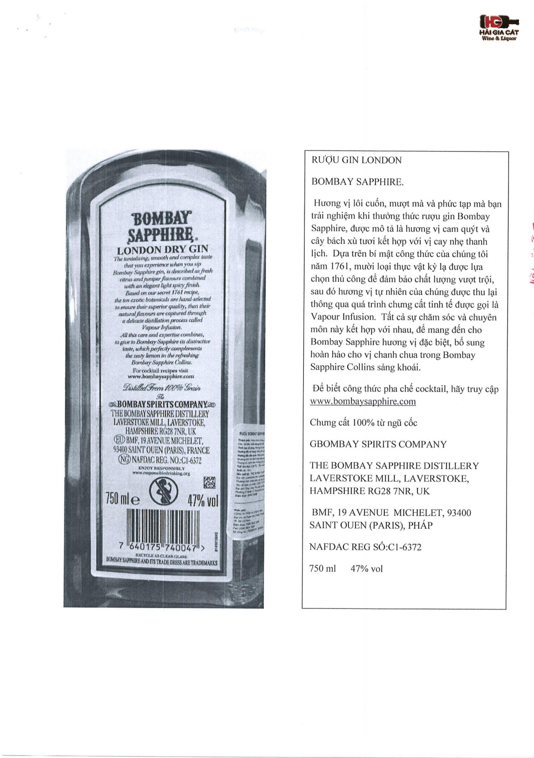 36. R╞░s╗uu Gin Lodon Bombay Sapphire h├¼nh s║unh 11 scaled