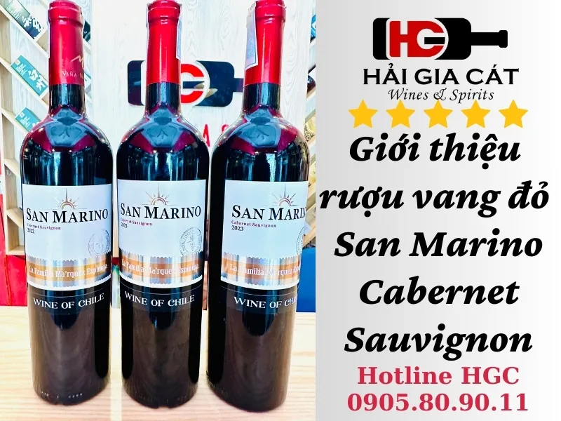 Giới thiệu rượu vang đỏ San Marino Cabernet Sauvignon