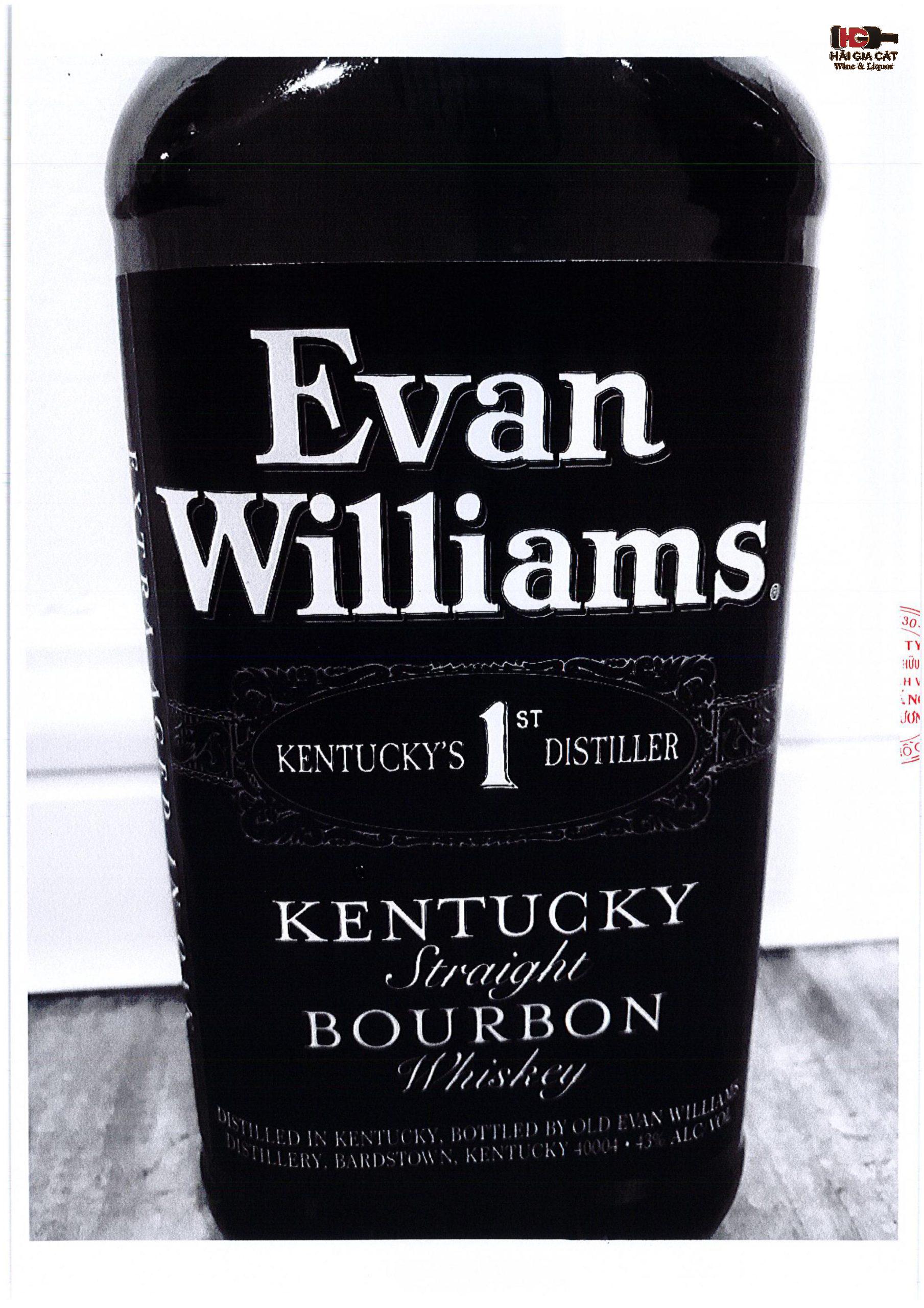 Whisky Bourbon Evan Williams Kentucky Straight Bourbon 750ml h├¼nh s║unh 7 scaled