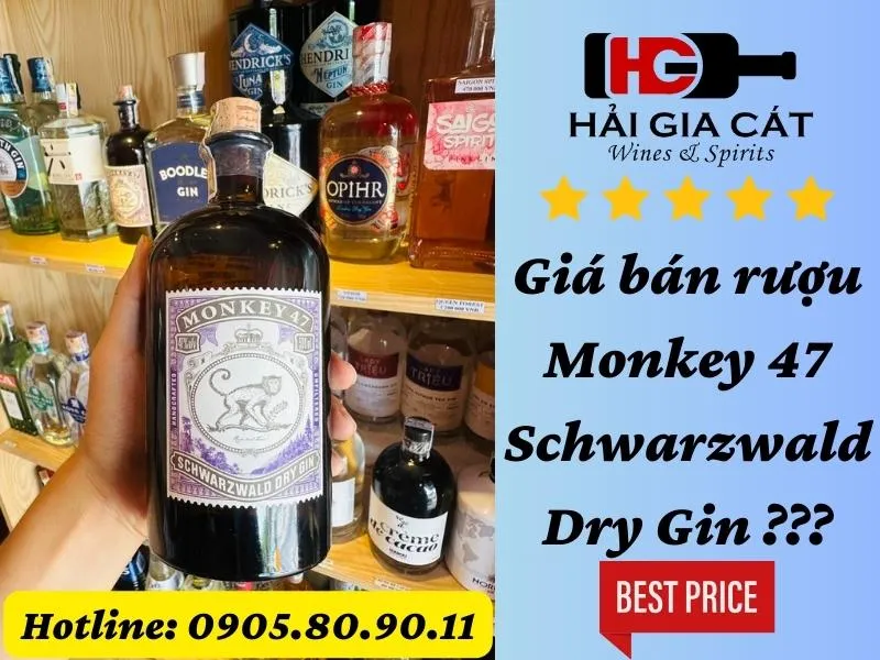 Giá bán rượu Monkey 47 Schwarzwald Dry Gin bao nhiêu