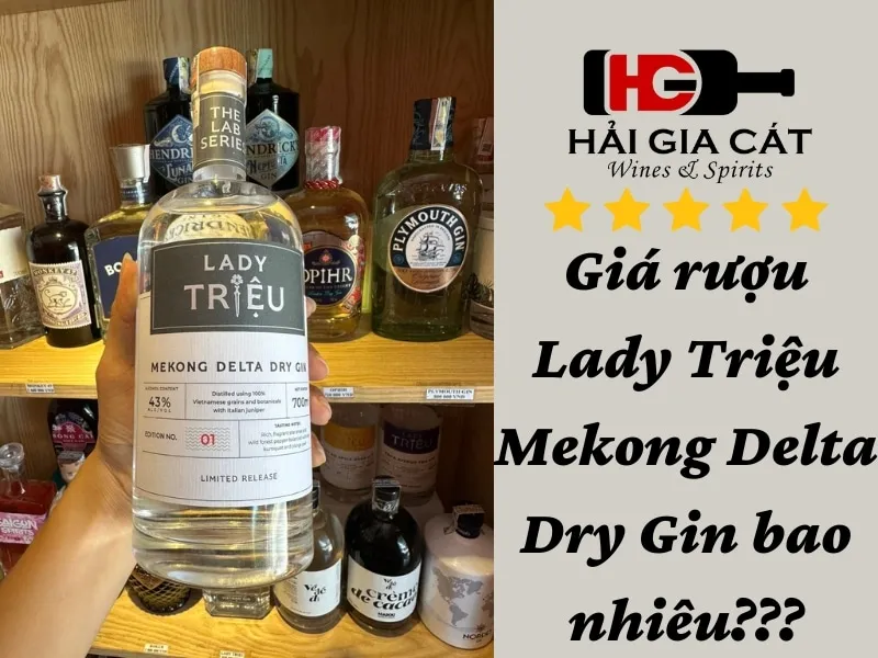 Giá rượu Lady Triệu Mekong Delta Dry Gin bao nhiêu