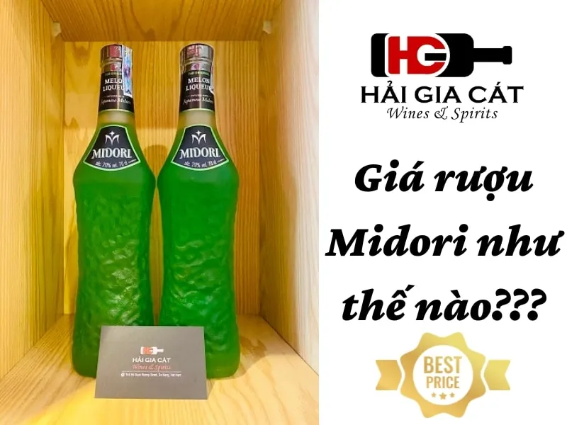 Giá rượu Midori như thế nào?