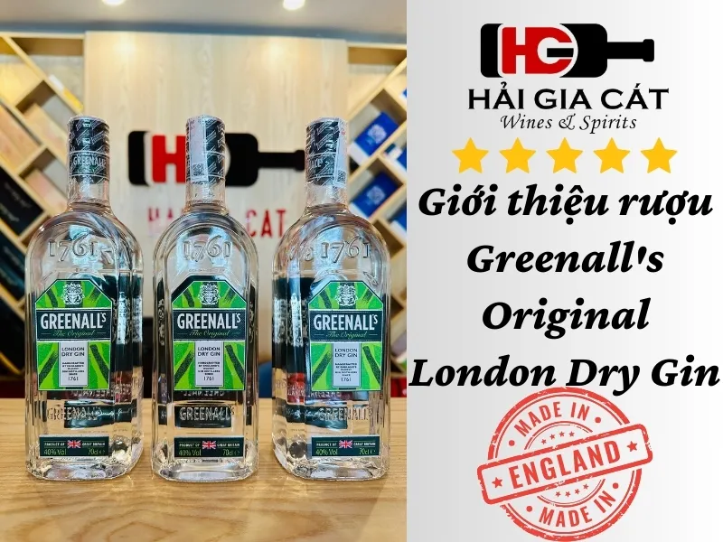 Giới thiệu rượu Greenall's Original London Dry Gin