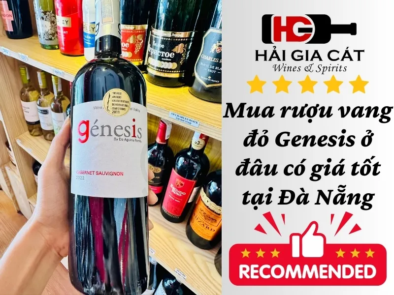 Mua rượu vang đỏ Genesis ở đâu có giá tốt tại Đà Nẵng