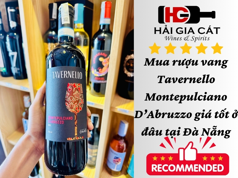 Mua rượu vang Tavernello Montepulciano D’Abruzzo giá tốt ở đâu tại Đà Nẵng