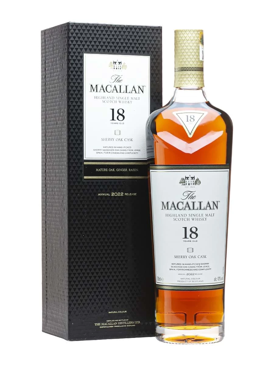 Ruou Macallan 18 Sherry Oak Tai Hai Gia Cat