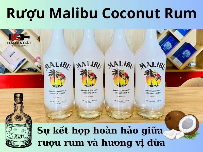 Rượu Malibu Coconut Rum