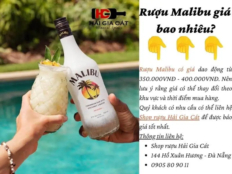 Rượu Malibu giá bao nhiêu?