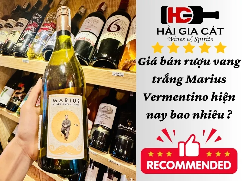 Giá bán rượu vang trắng Marius Vermentino hiện nay bao nhiêu ?