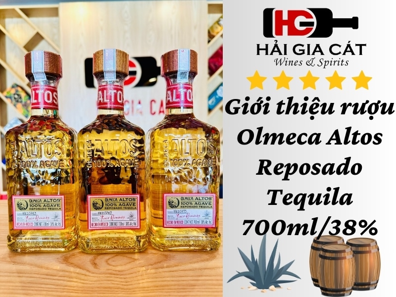 Giới thiệu rượu Olmeca Altos Reposado Tequila tại HGC