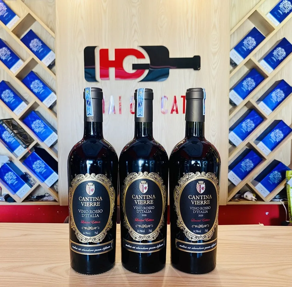 Giới thiệu rượu vang Cantina Vierre Vino Rosso D’italia 