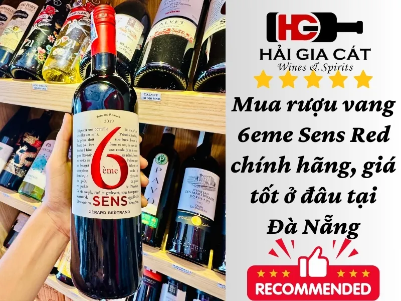Mua Rượu Vang 6eme Sens Red chính hãng, giá tốt ở đâu tại Đà Nẵng