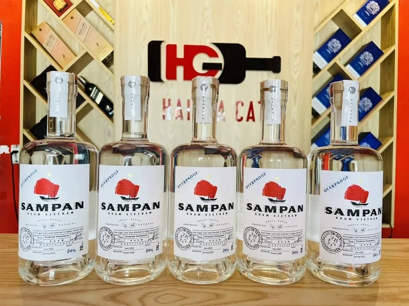 Giới thiệu rượu Rhum Sampan 54 độ