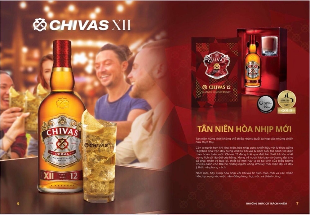 Rượu Chivas 12 hộp quà tết 2023 tại Đà Nẵng