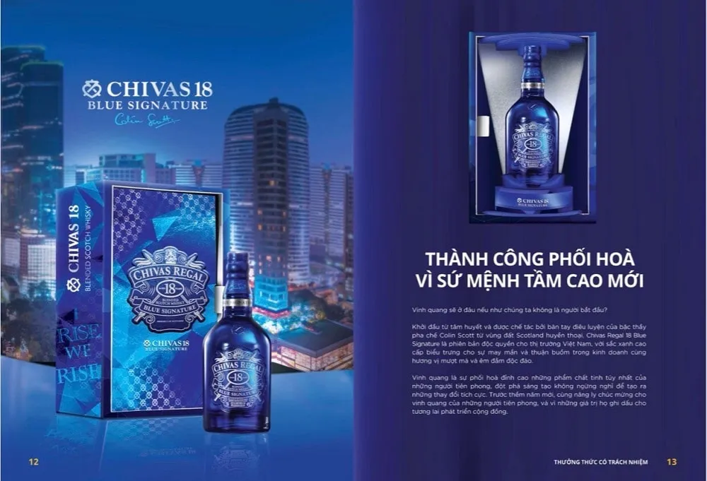 Rượu Chivas 18 Blue hộp quà chính hãng