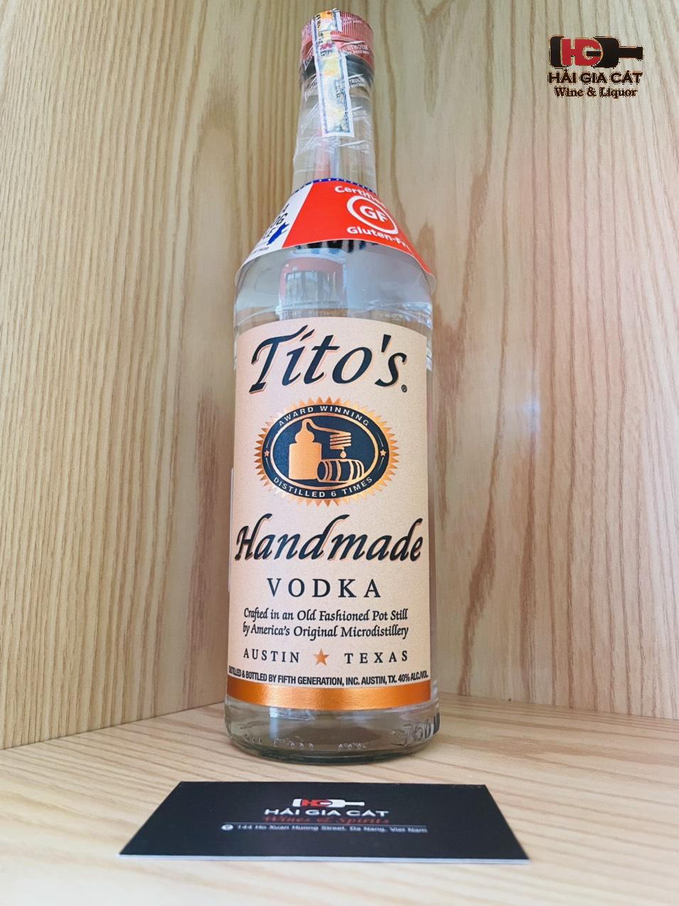 Rượu Vodka Tito’s Handmade tại Hải Gia Cát