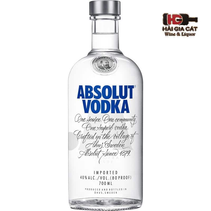 Absolut Vodka - Thụy Điển - Nó được cho là thương hiệu đầu tiên thử nghiệm mùi vị cho Vodka vào năm 1986