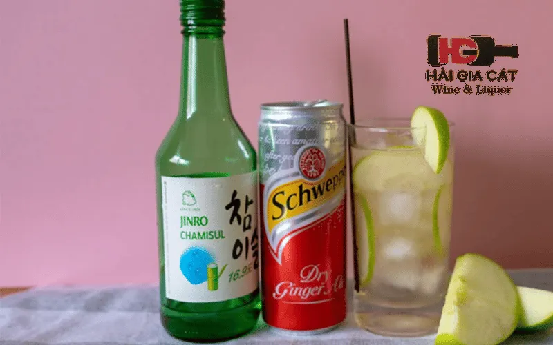 cách pha rượu soju hoa quả