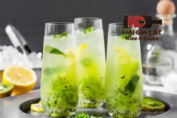 Công thức pha vodka trái cây với kiwi