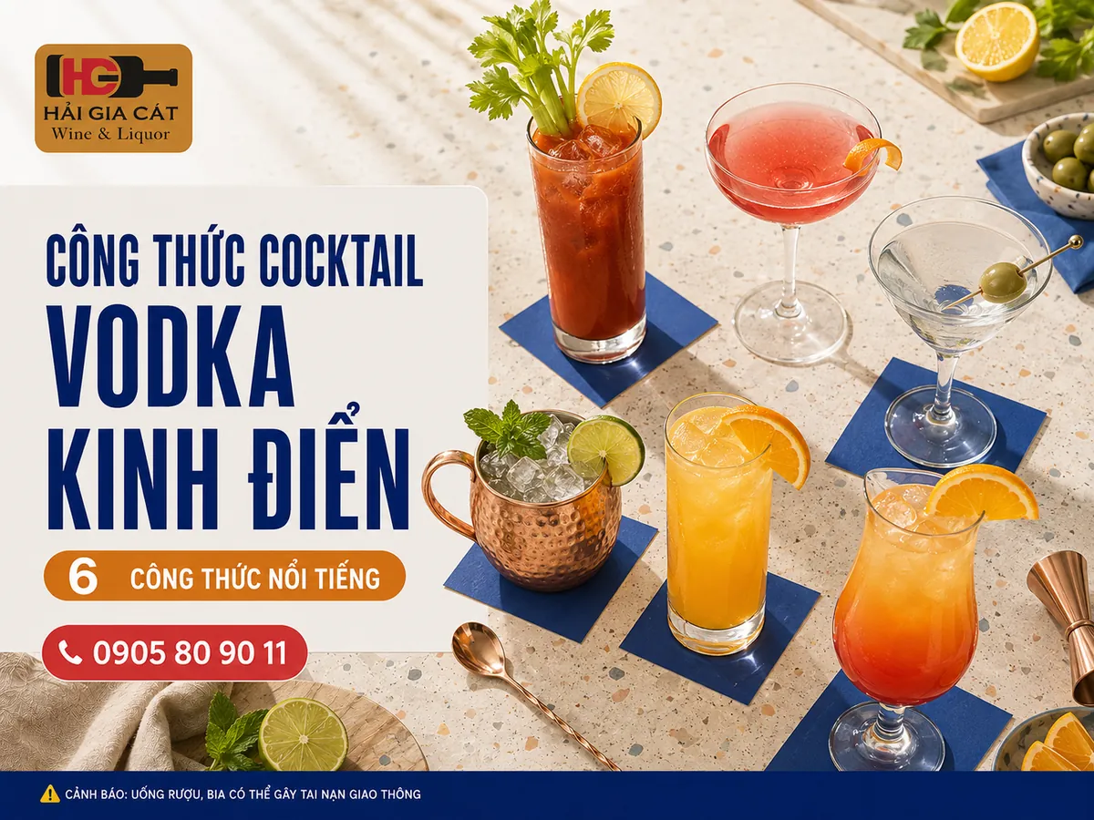 Công Thức Cocktail Vodka Kinh Điển Dễ Pha Tại Nhà