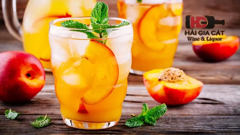 Công thức pha rượu vodka vị đào