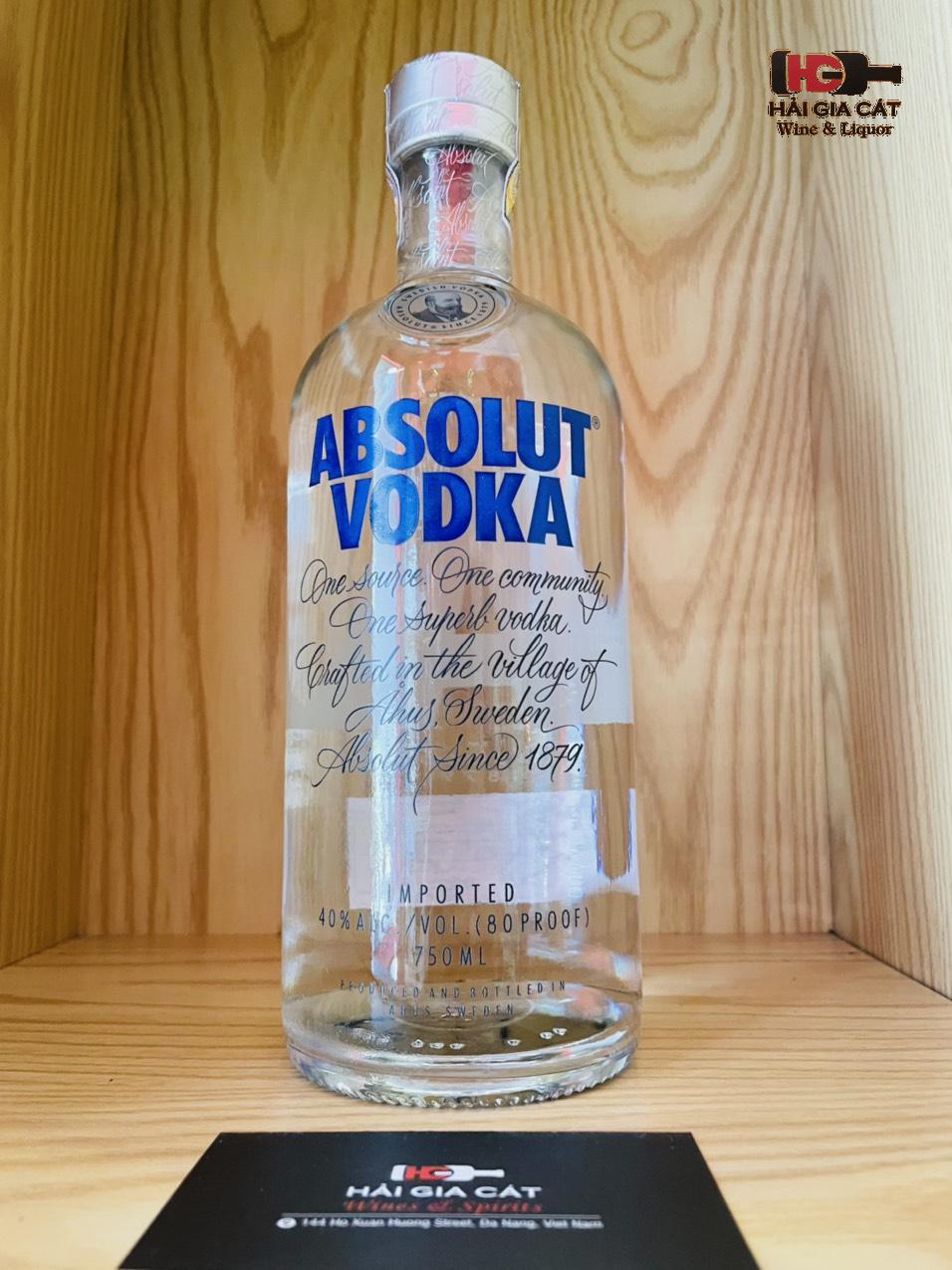 Rượu Absolut vodka chính hãng tại Hải Gia Cát