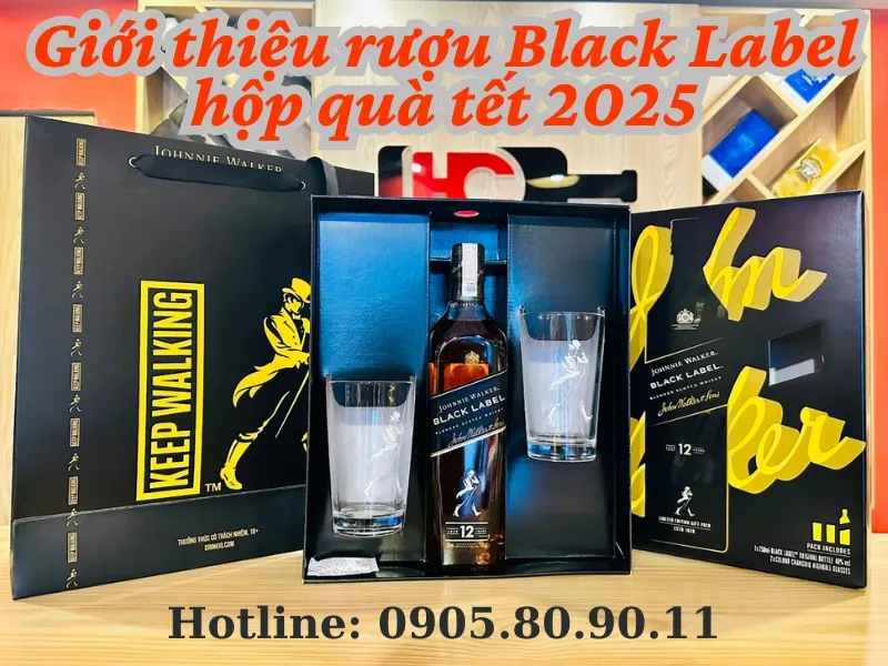Gioi Thieu Ruou Black Label Hop Qua Têt 2025