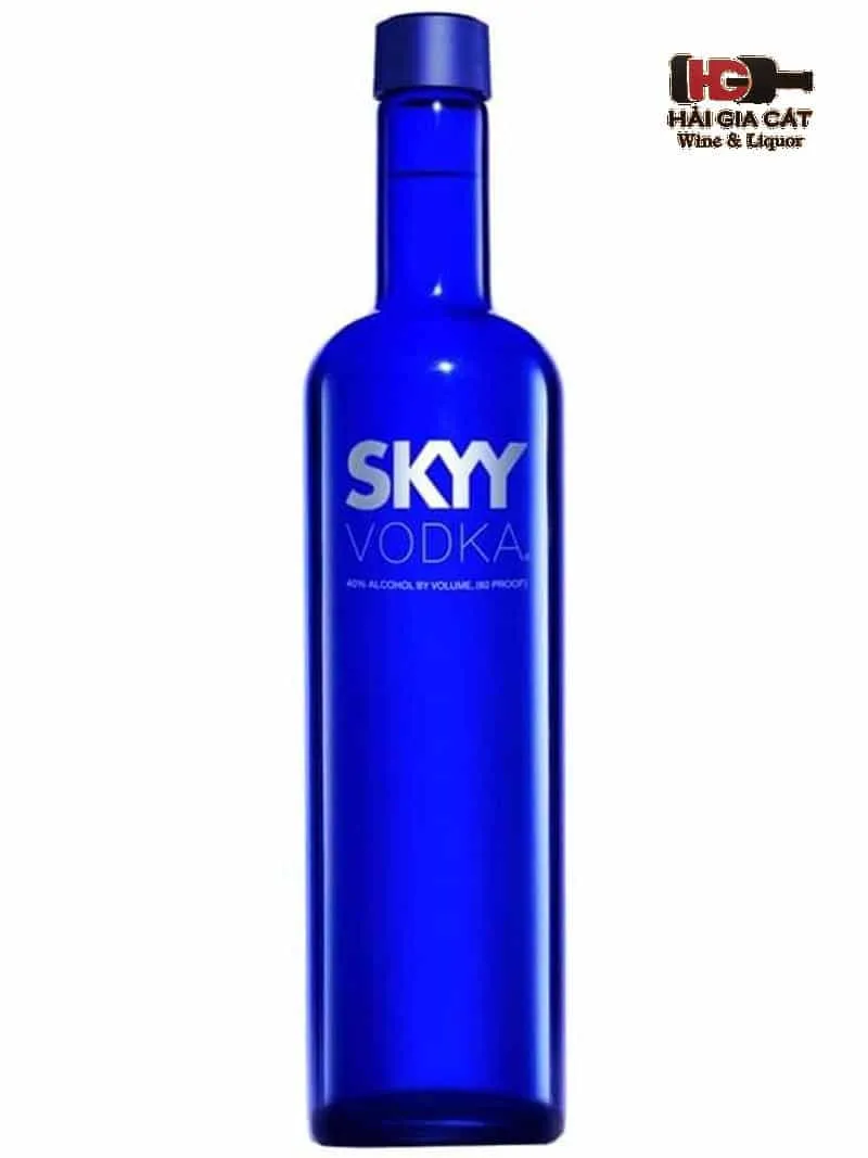 SKYY Vodka - Mỹ - Nó là thương hiệu thành lập từ năm 1992, có nhiều hương vị trái cây phong phú