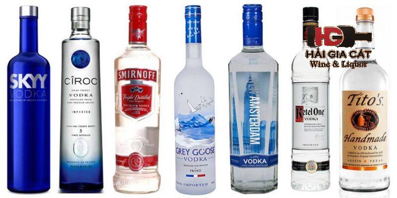 Các dòng rượu vodka nổi tiếng của Mỹ