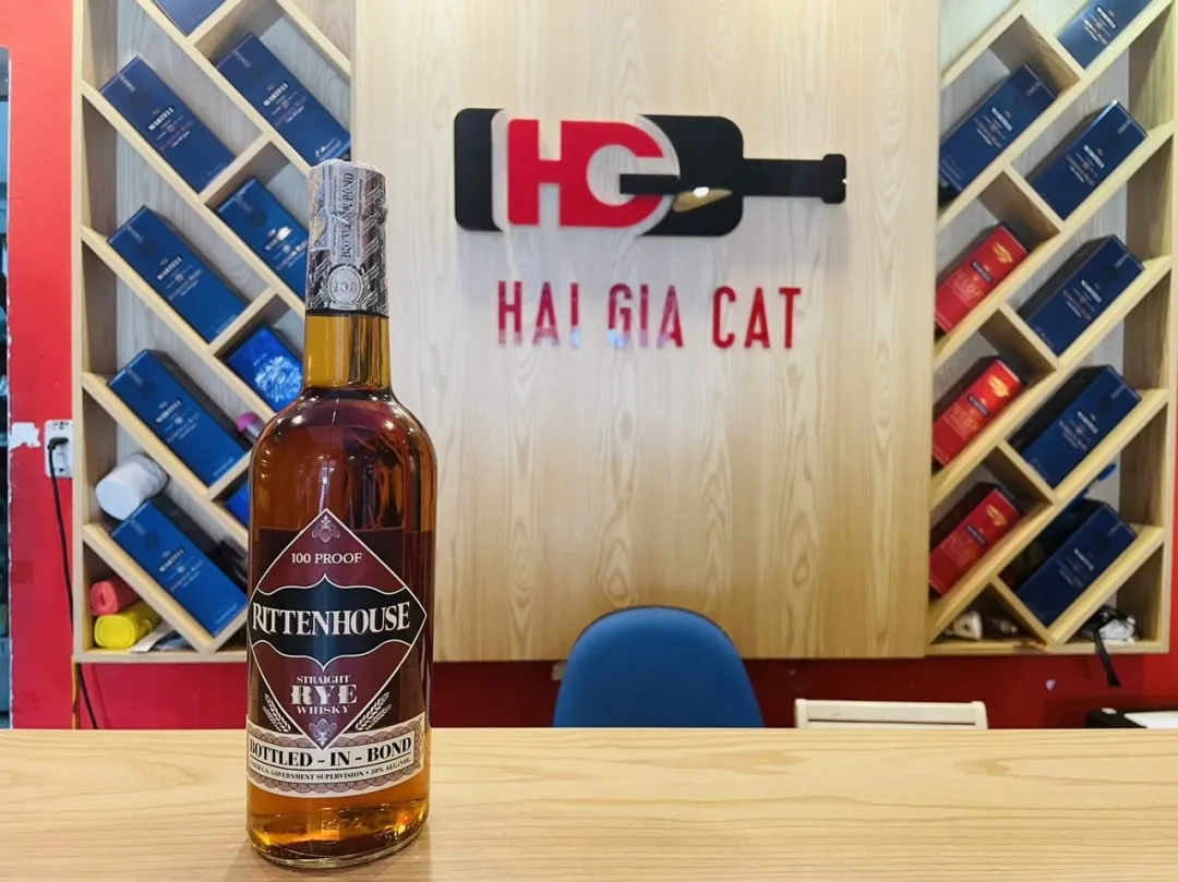 Giới thiệu rượu Rittenhouse Straight Rye chính hãng ở Hải Gia Cát