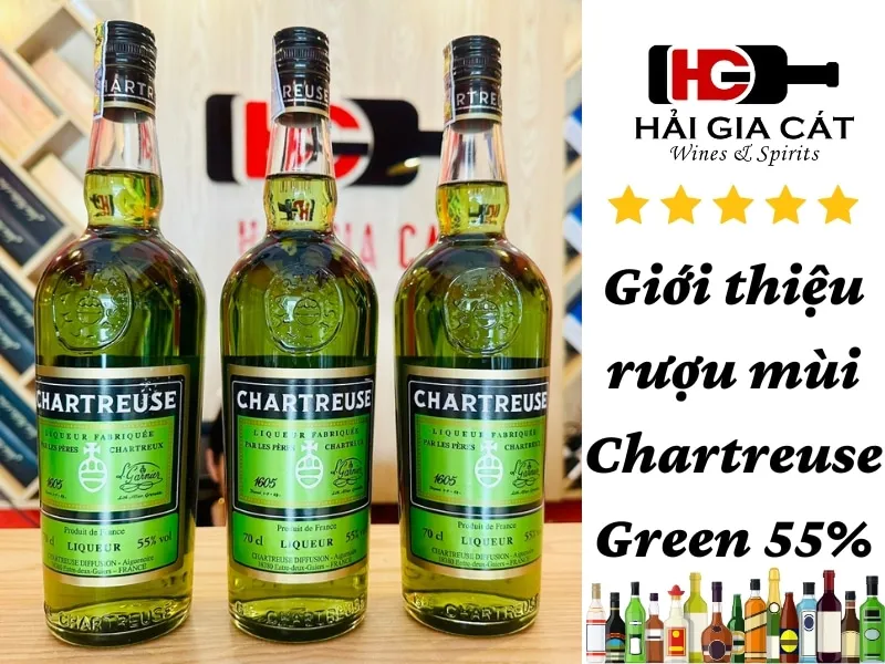 Giới thiệu rượu mùi Chartreuse Green 55%