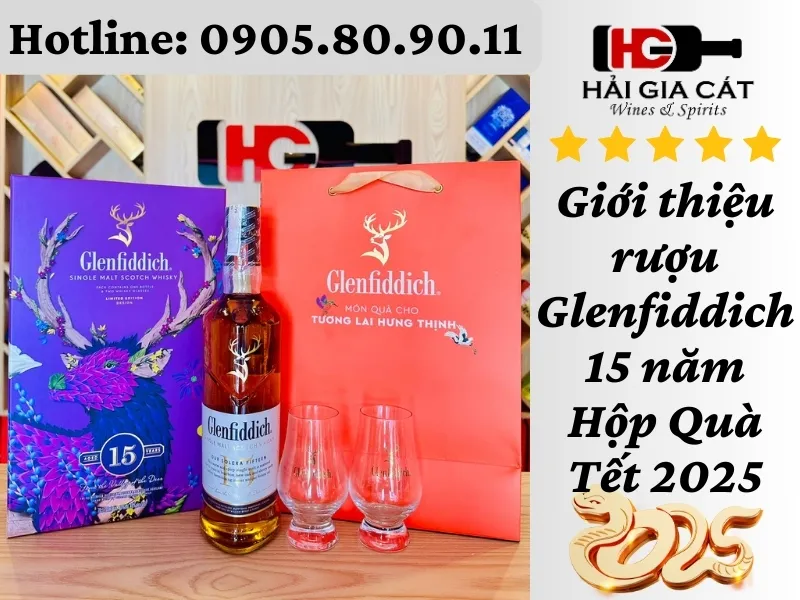 Gioi Thieu Ruou Glenfiddich 15 Nam Hop Qua Tet 2025