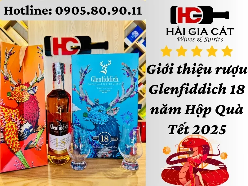 Gioi Thieu Ruou Glenfiddich 18 Nam Hop Qua Tet 2025