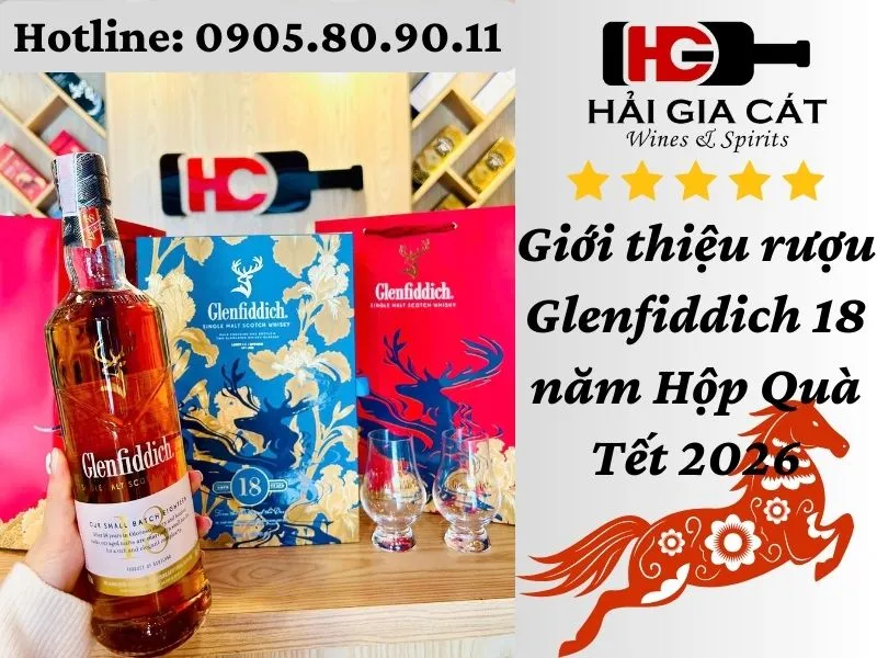 Gioi Thieu Ruou Glenfiddich 18 Nam Hop Qua Tet 2026