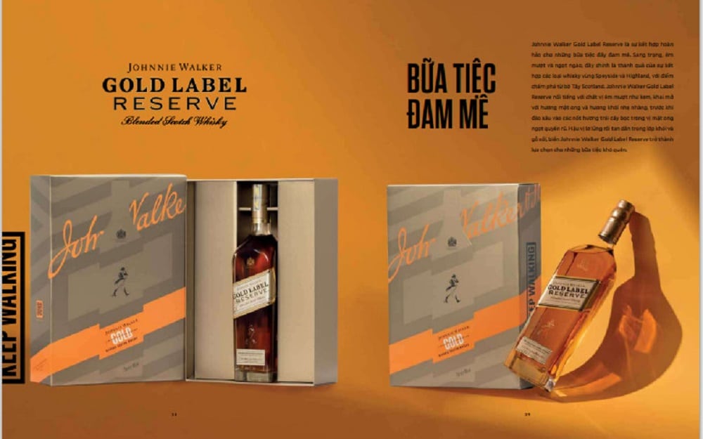 Giới thiệu Rượu Johnnie Walker Gold Label Hộp Quà Tết 2023