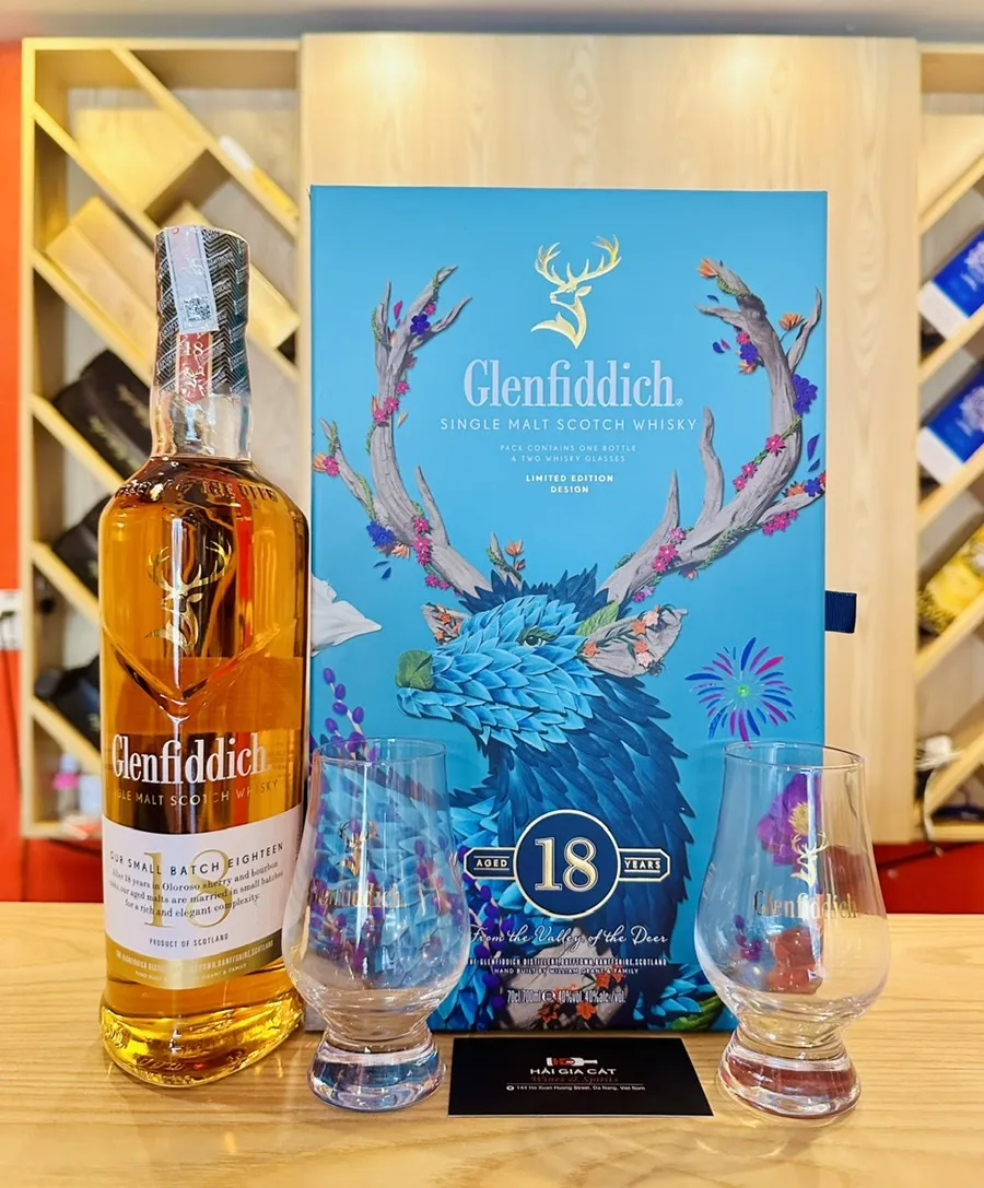 Ruou Glenfiddich 18 Nam Hop Qua 2025