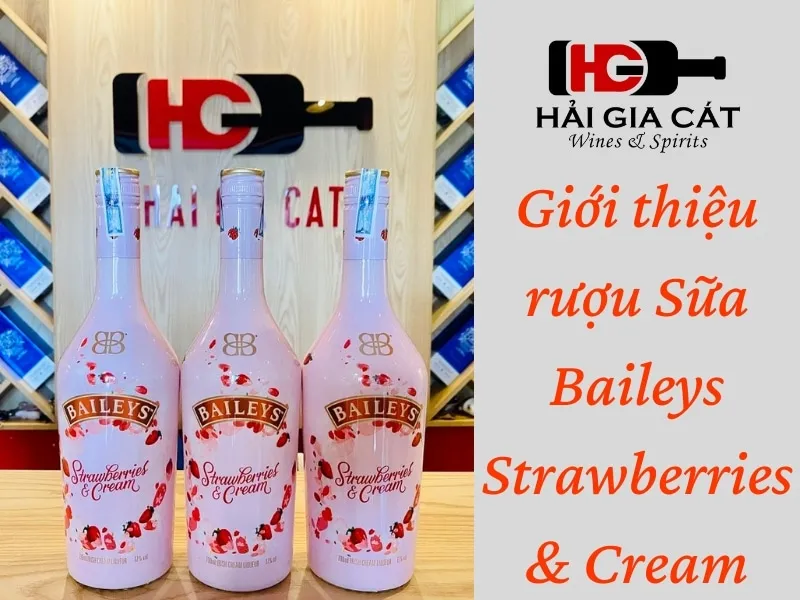 Giới thiệu rượu Baileys Strawberries Cream tại Hải Gia Cát
