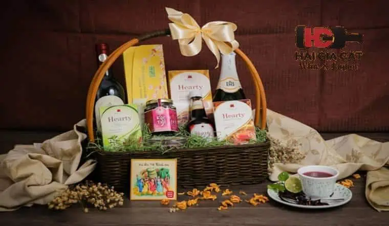 Giỏ quà tết đẹp mắt và sáng tạo 