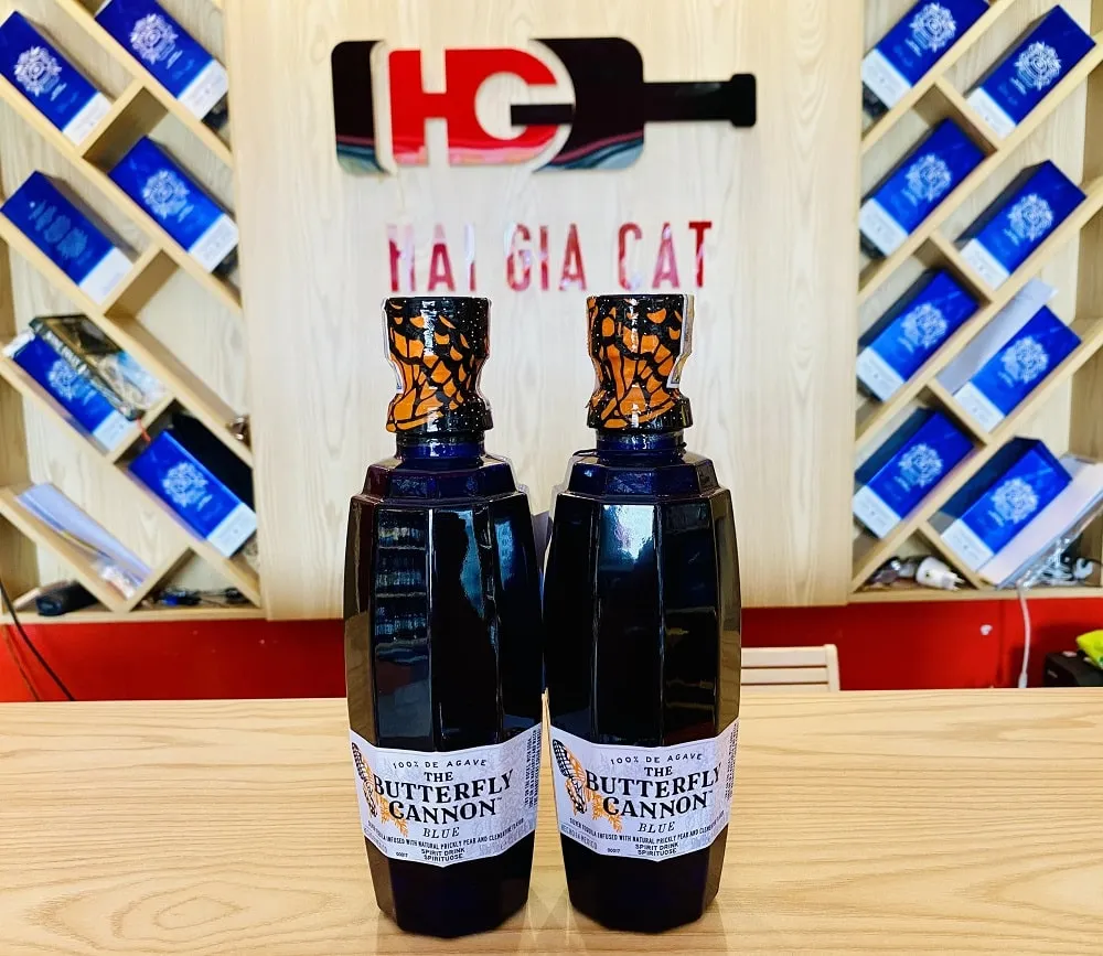 Giới thiệu rượu Tequila Butterfly Cannon Blue