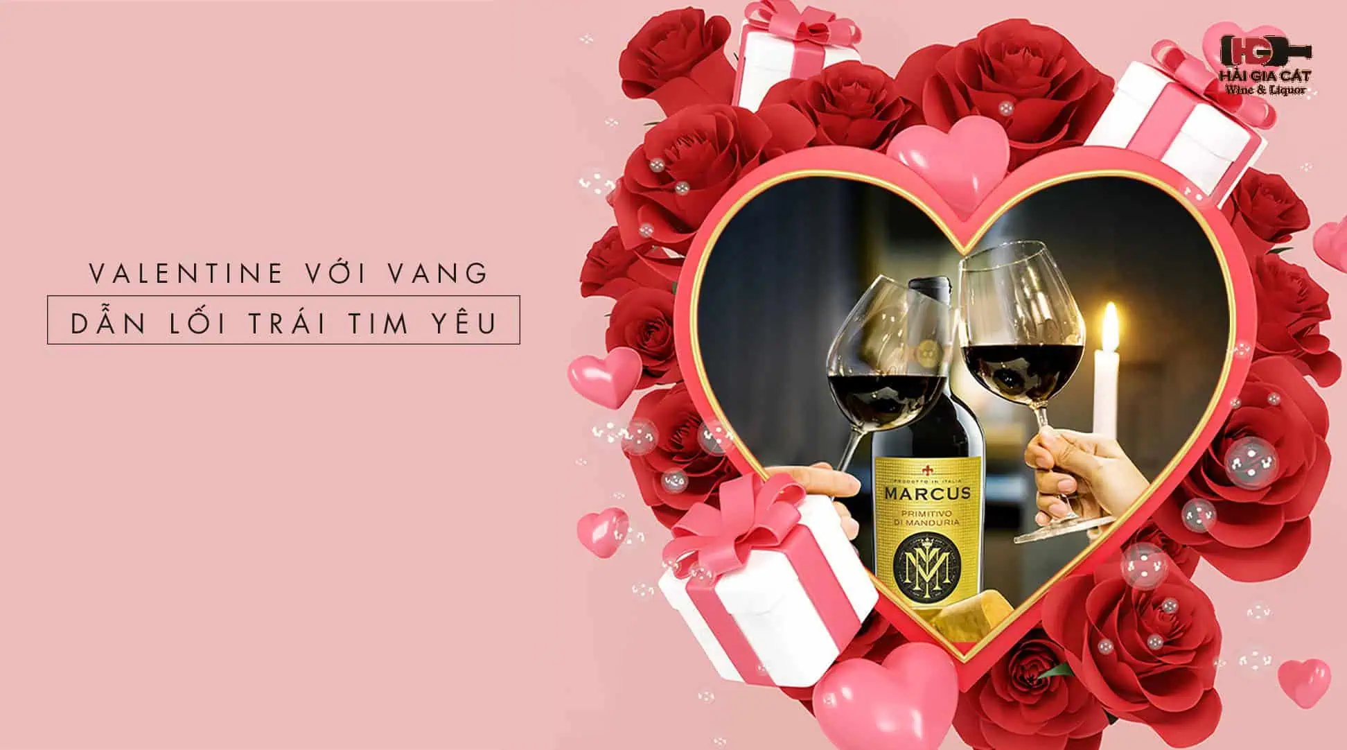 Rượu vang quà tặng Valentine khơi màn cảm xúc tiệc vào lễ tình nhân?