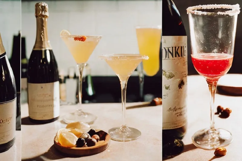 Cách pha chế cocktail với rượu vang sủi tăm