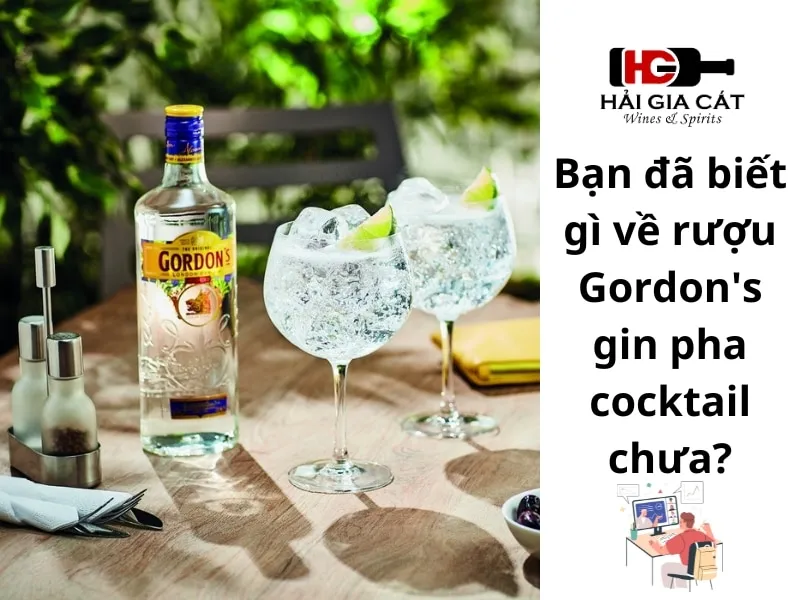 Bạn đã biết gì về rượu Gordon's gin pha cocktail chưa? 