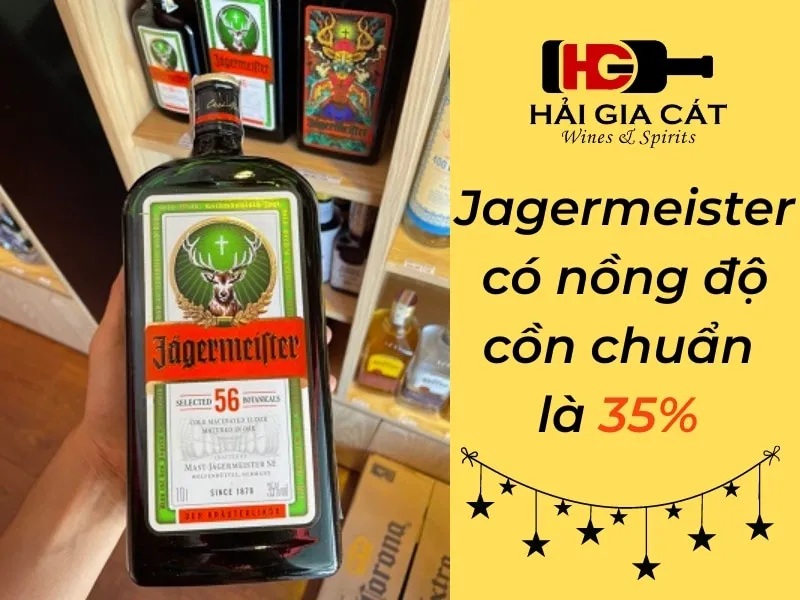 Rượu Jagermeister có nồng độ cồn bao nhiêu