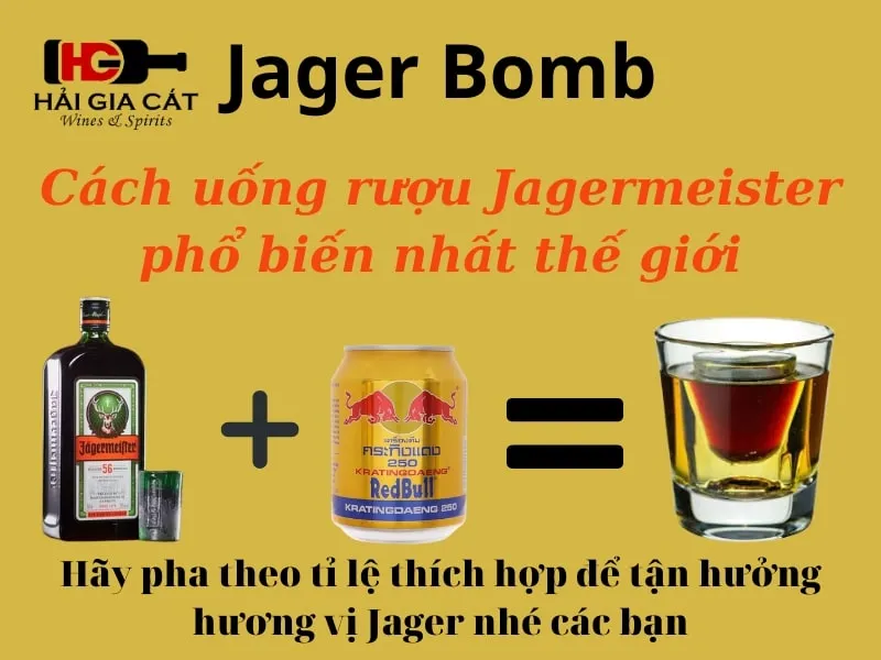 Jager Bomb - Cách uống rượu Jagermeister phổ biến nhất