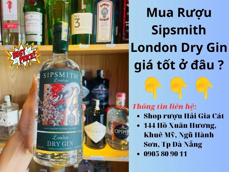 Mua Rượu Sipsmith London Dry Gin giá tốt ở đâu