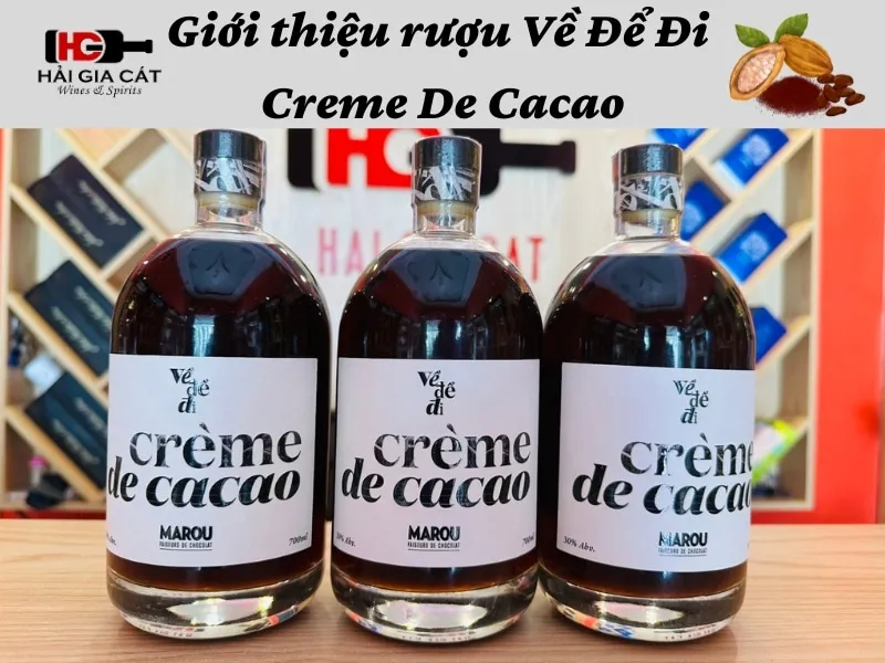 Giới thiệu sản phẩm rượu Về Để Đi Creme De Cacao