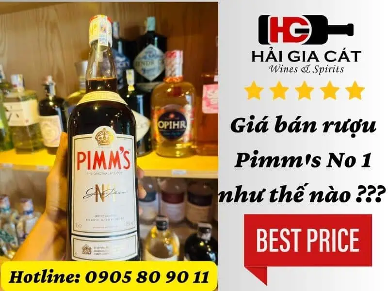 Giá bán rượu Pimm's No 1 như thế nào ??? 