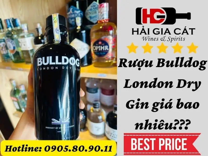 Rượu Bulldog London Dry Gin giá bao nhiêu