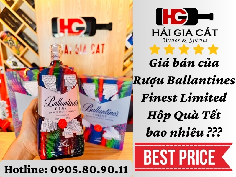 Giá bán của Rượu Ballantines Finest Limited Hộp Quà Tết