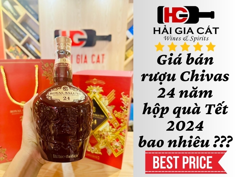 Giá bán rượu Chivas 24 năm hộp quà Tết 2024 bao nhiêu ???